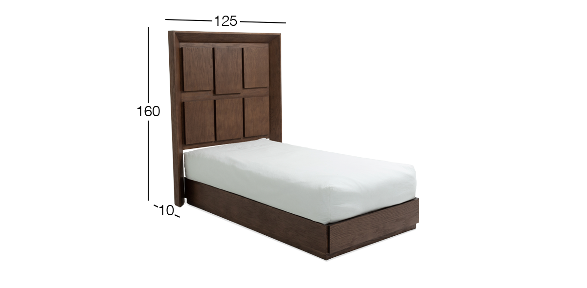 Cabecera Individual Keyser Nogal