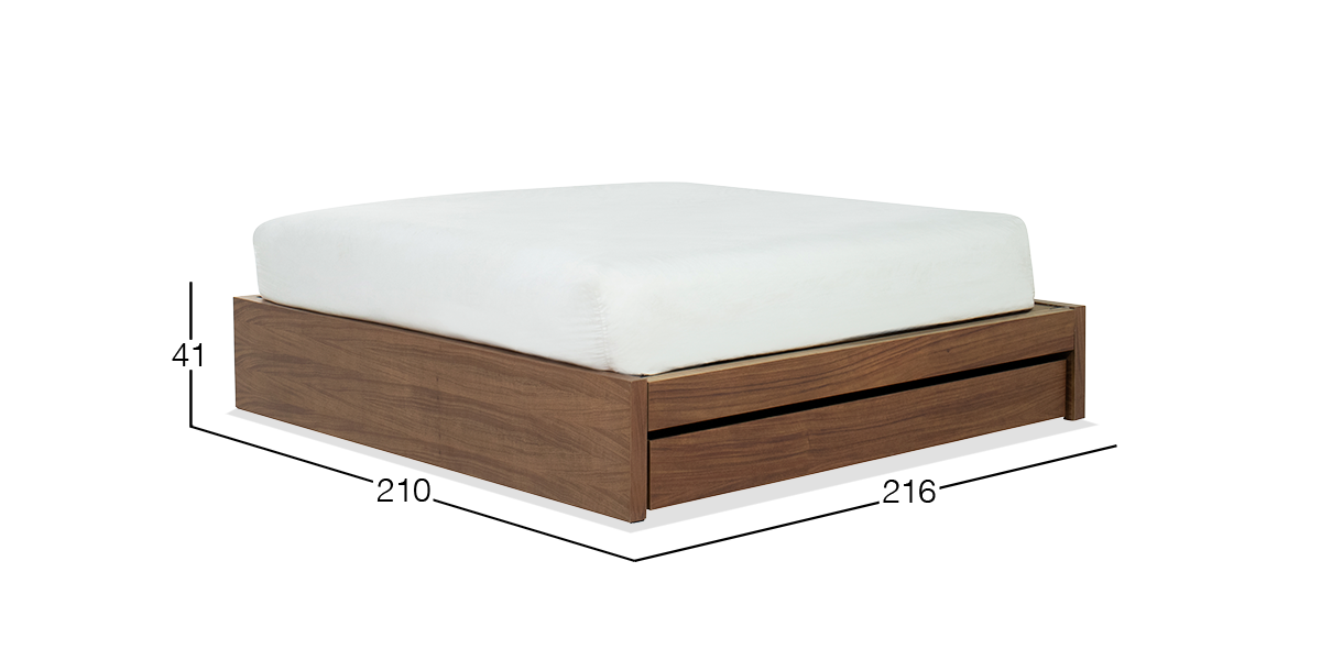 Base de Cama King Size Parota Montreal