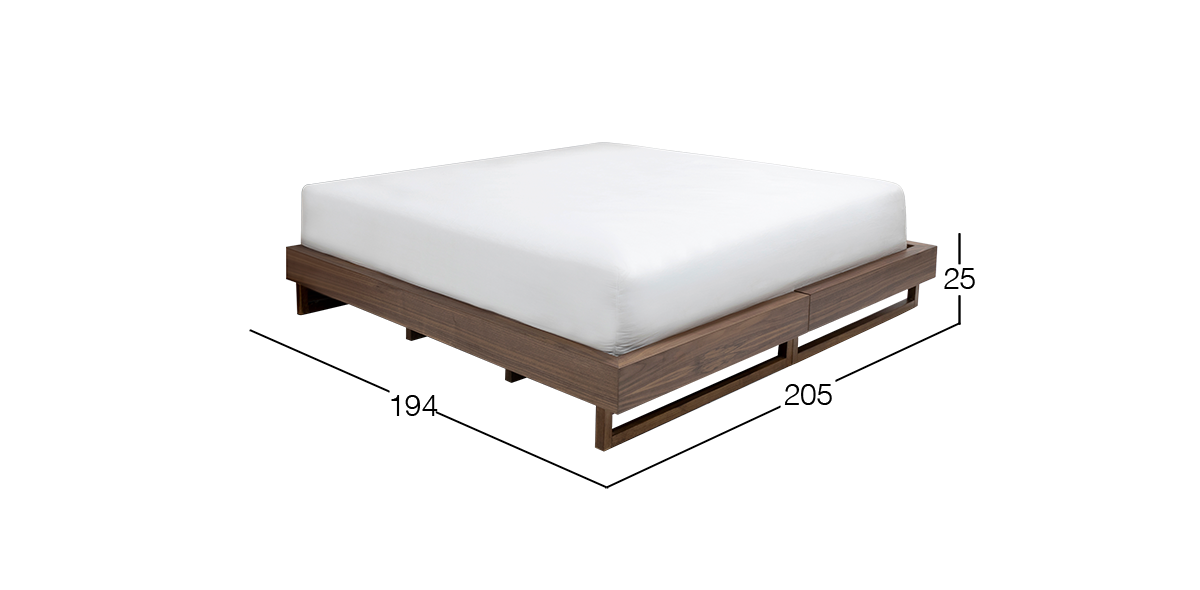 Base King Size Nogal Veliero
