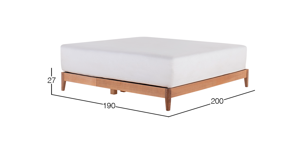 Base de Cama King Size Santorini Rosa Morada