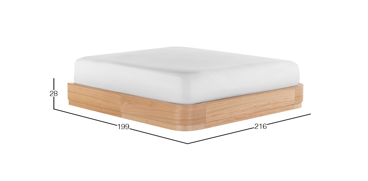 Base de Cama King Size Astor Natural