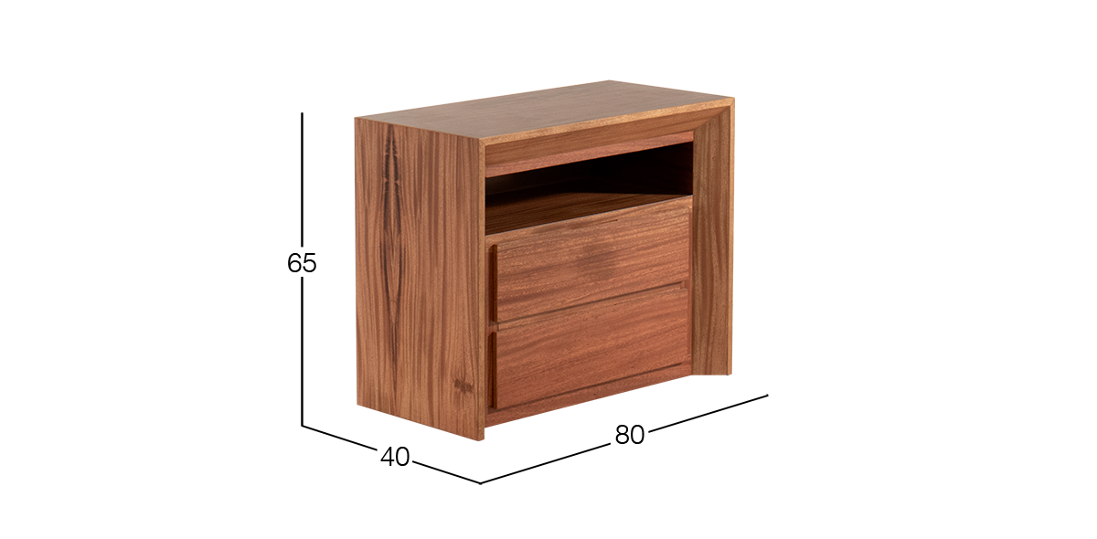 Buró 80 cm Keyser Gris Parota