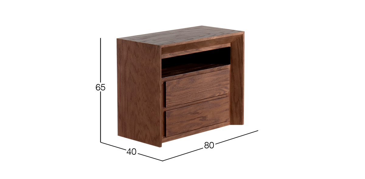 Buró 80 cm Keyser Nogal