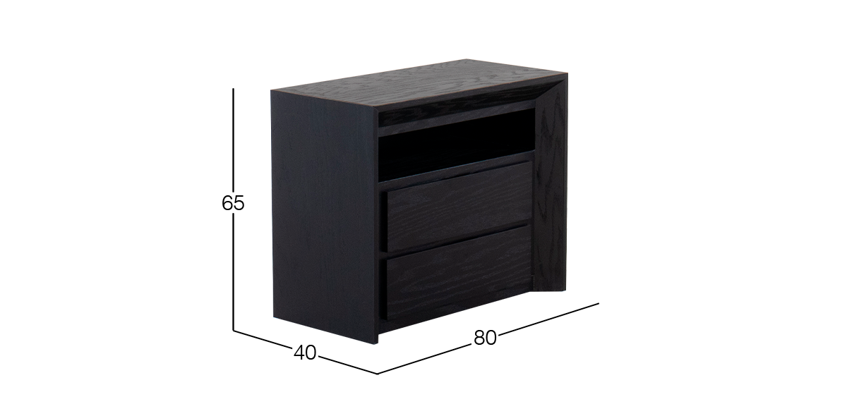 Buró 80 cm Keyser Negro