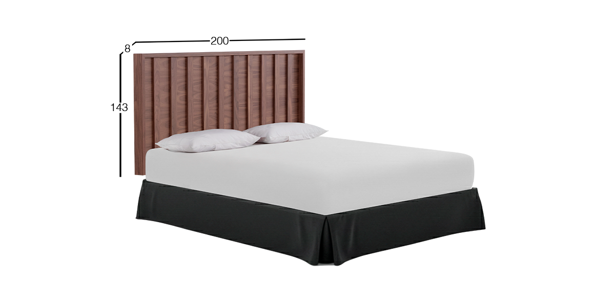 Cabecera King Size Kore Nogal