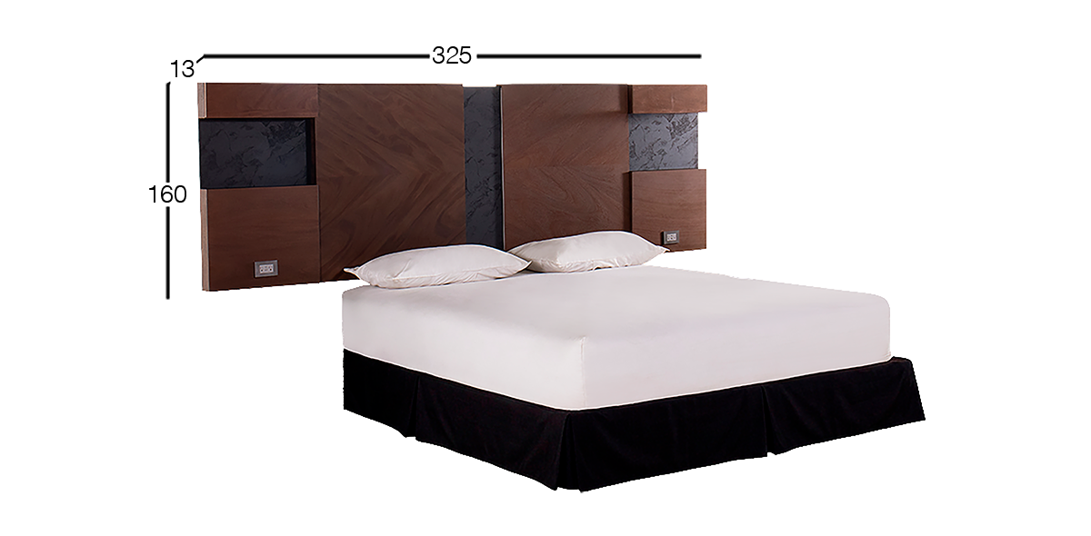 Cabecera King Size Ruzen Nogal