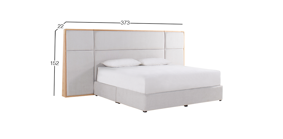 Cabecera King Size con Extensión Tribeca Natural