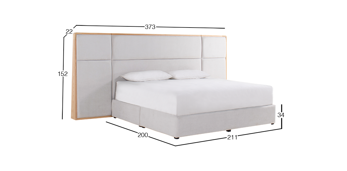 Cama King Size con Extensión Tribeca