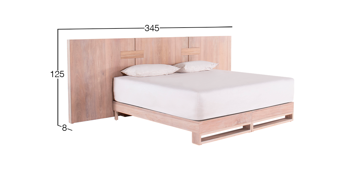 Cabecera King Size Finn Rosa Morada