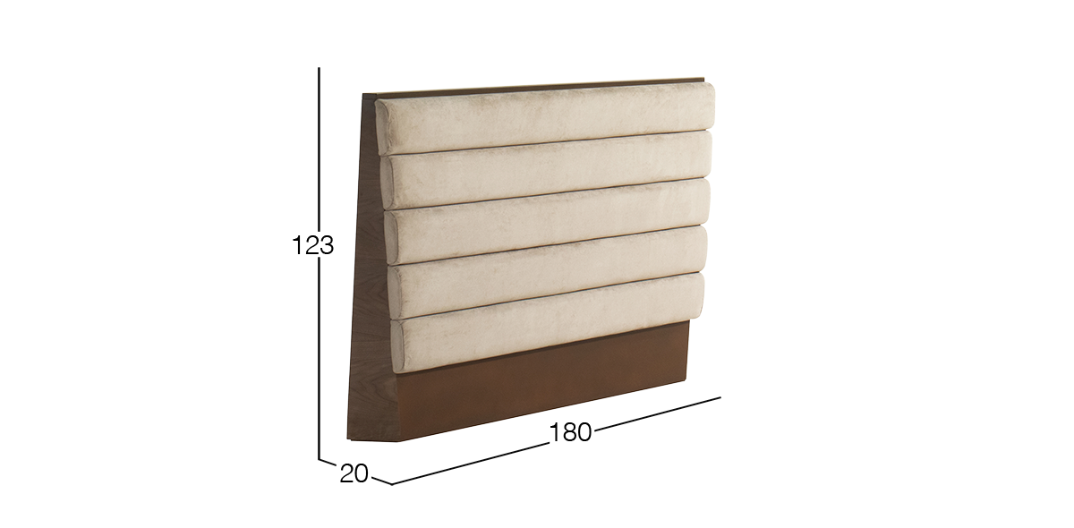 Cabecera Queen Size Allegra Beige