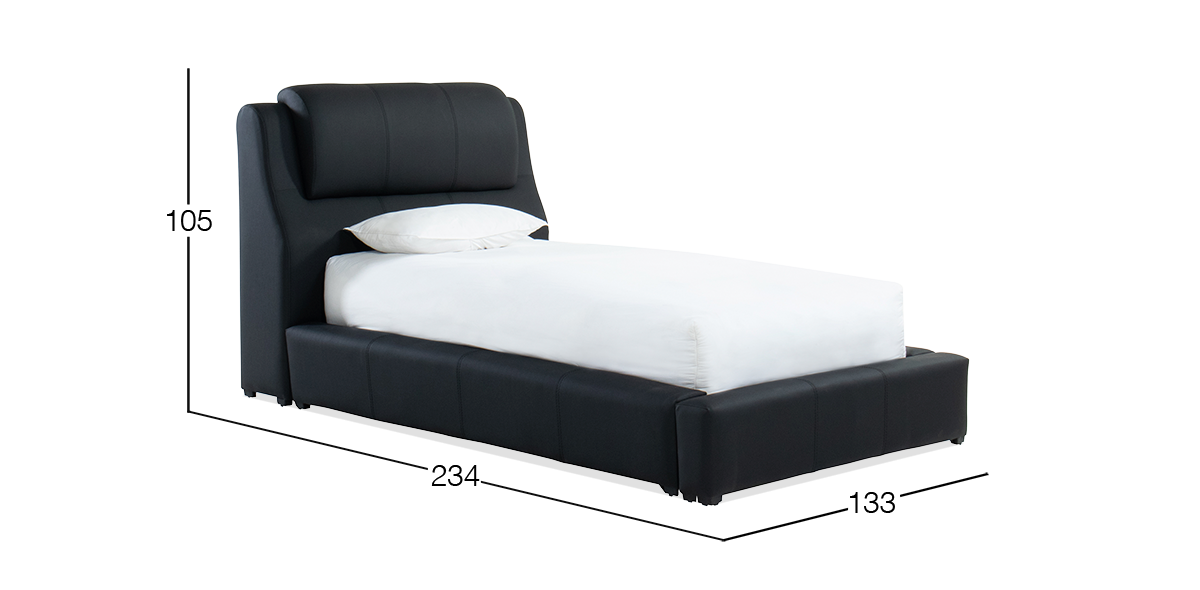 Cama Individual Joyce Negro