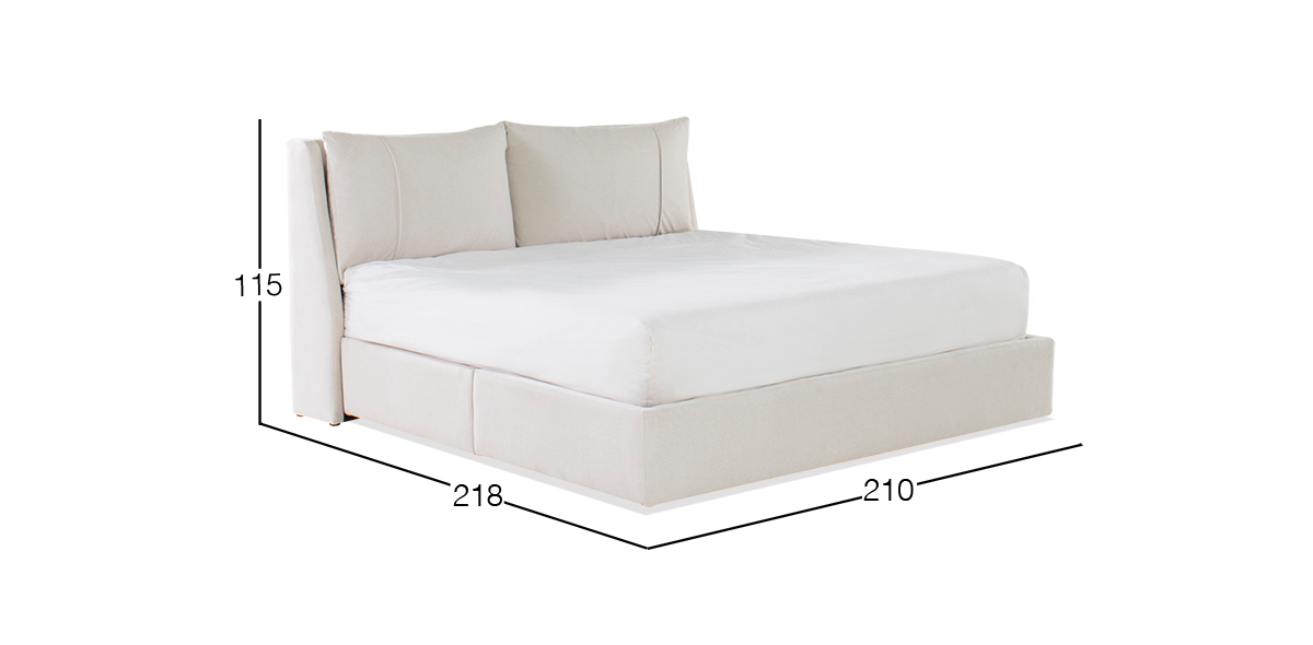 Cama King Size Milah Blanco