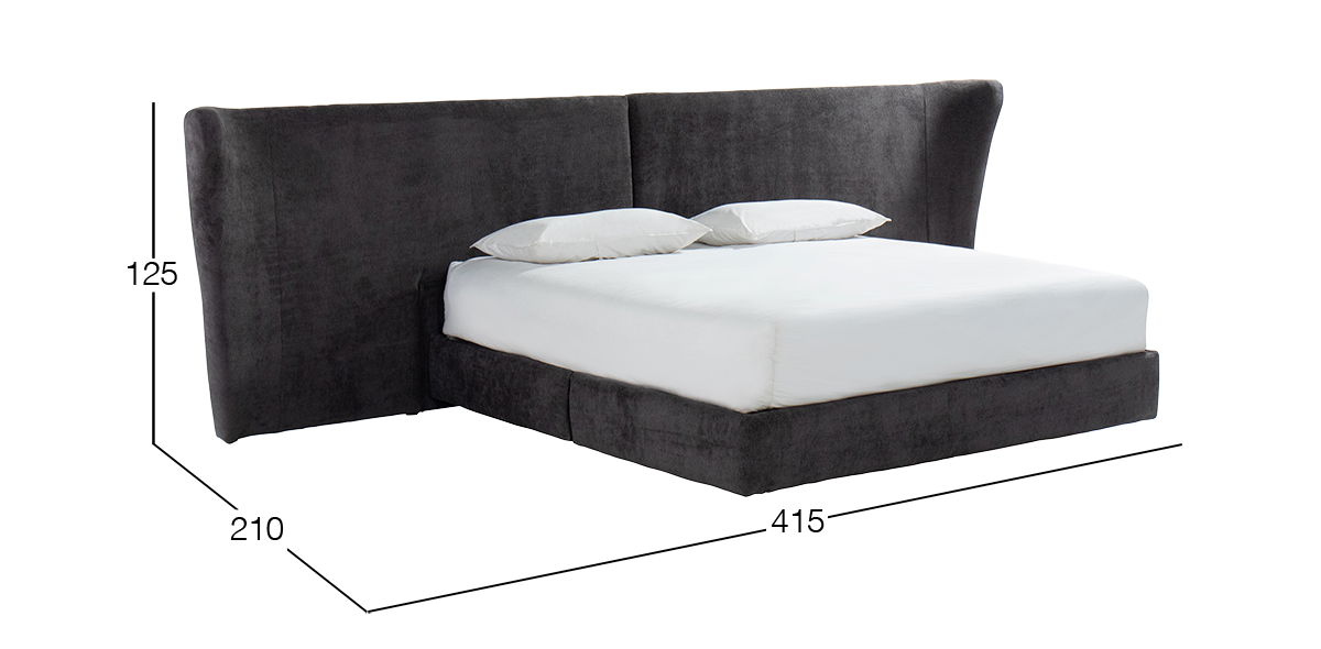 Cama King Size Aria Gris