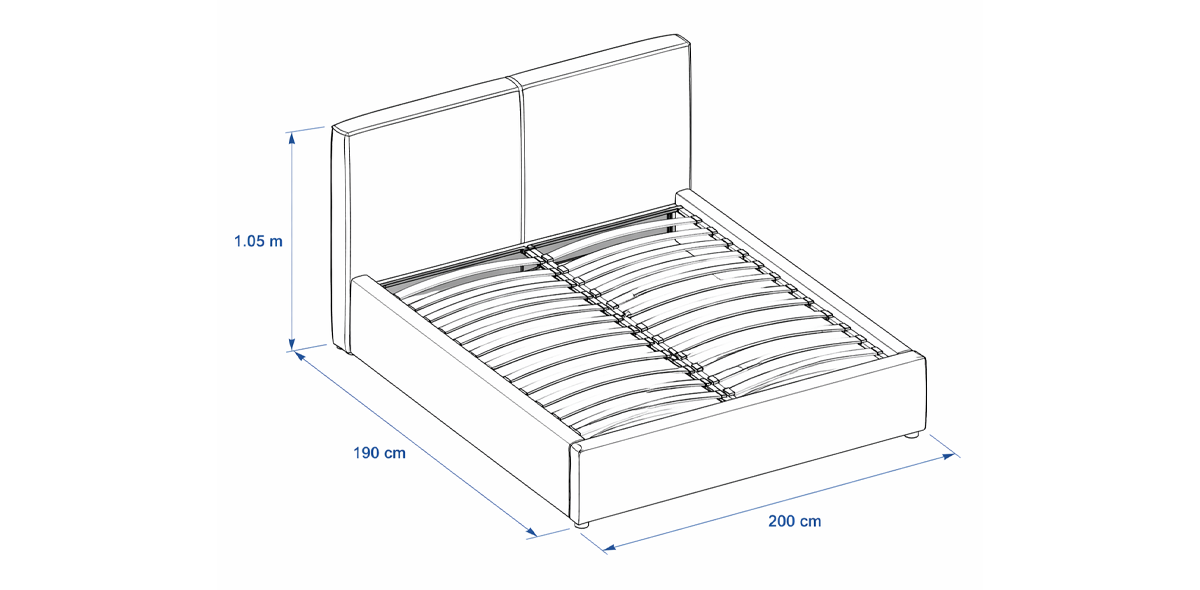 Cama King Size Firenze Gris