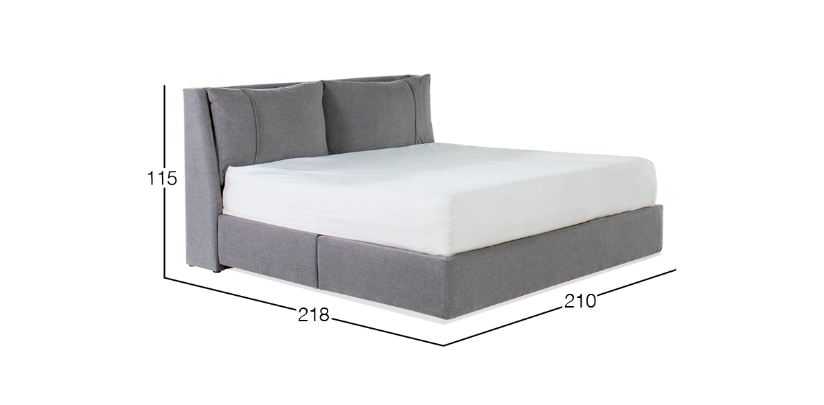 Cama King Size Milah Gris