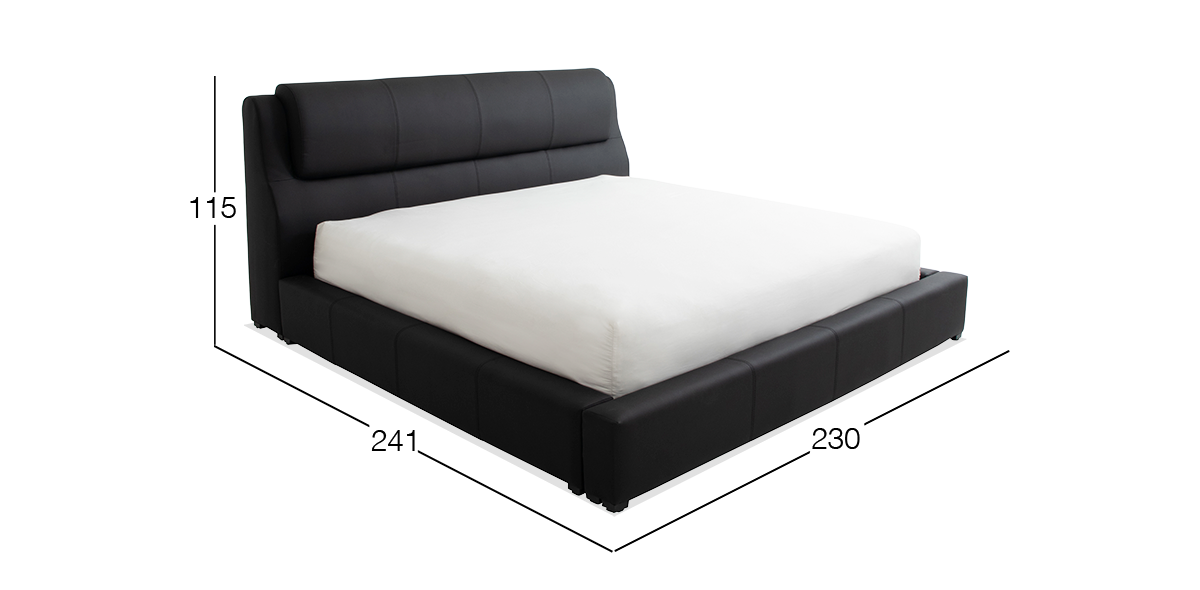 Cama King Size Joyce Negro