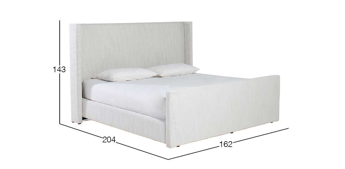 Cama Matrimonial Alicia Beige