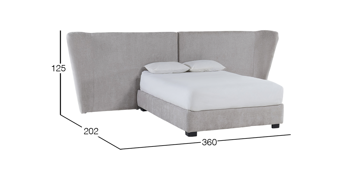 Cama Matrimonial Aria Beige