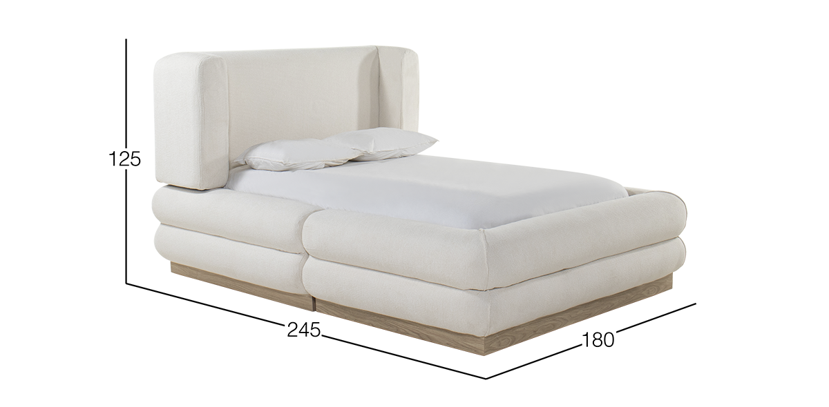 Cama Matrimonial Deanne Beige