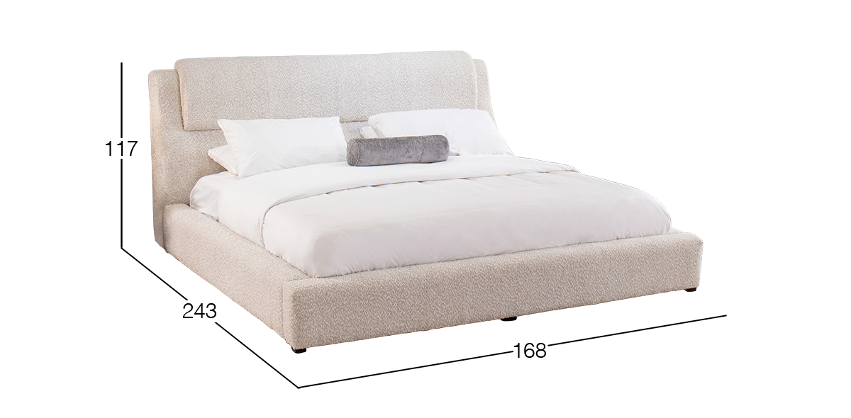 Cama Matrimonial Joyce Beige