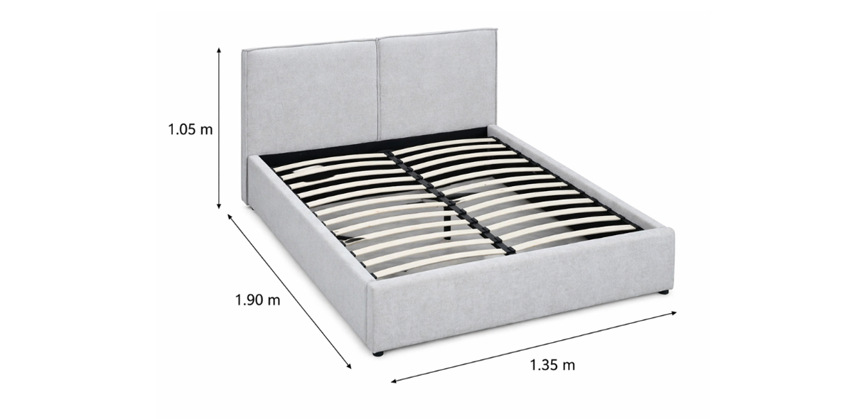 Cama Matrimonial Firenze Gris