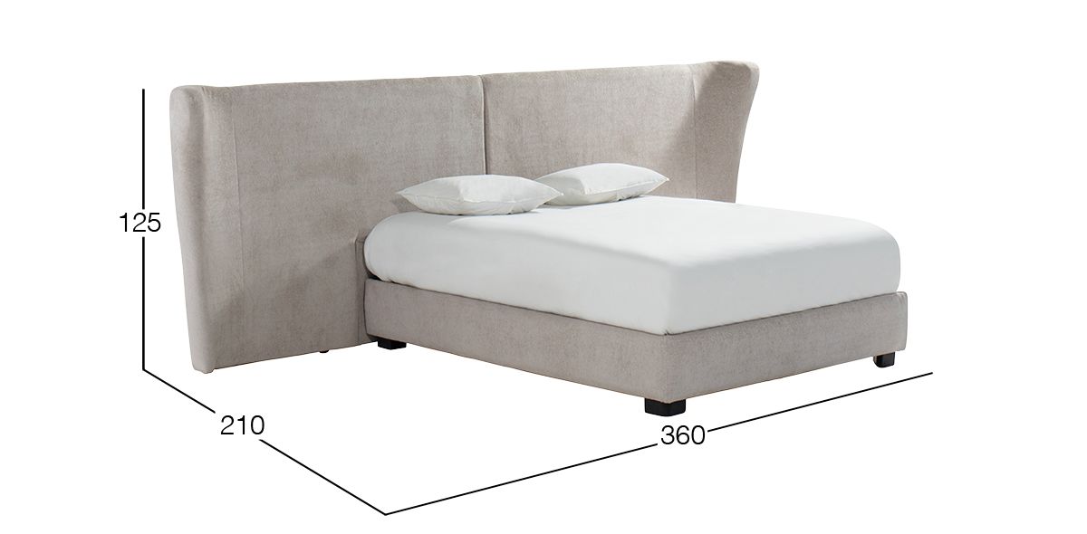 Cama Queen Size Aria Beige