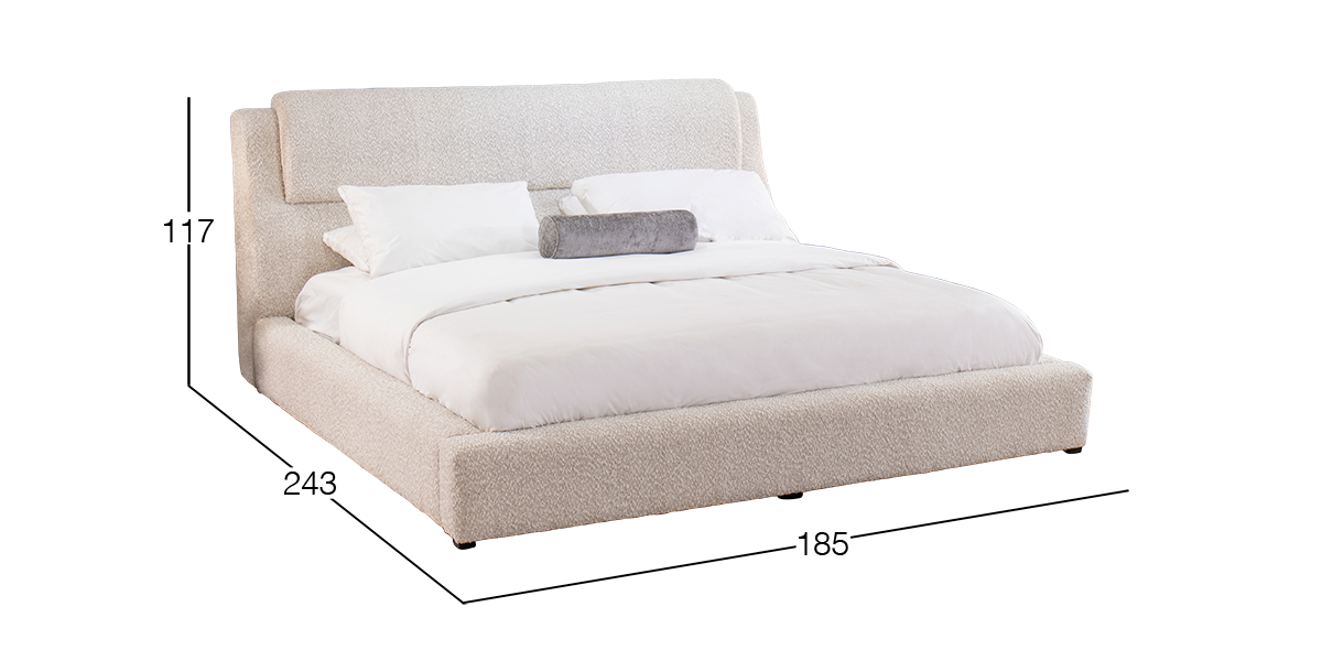 Cama Queen Size Joyce Beige