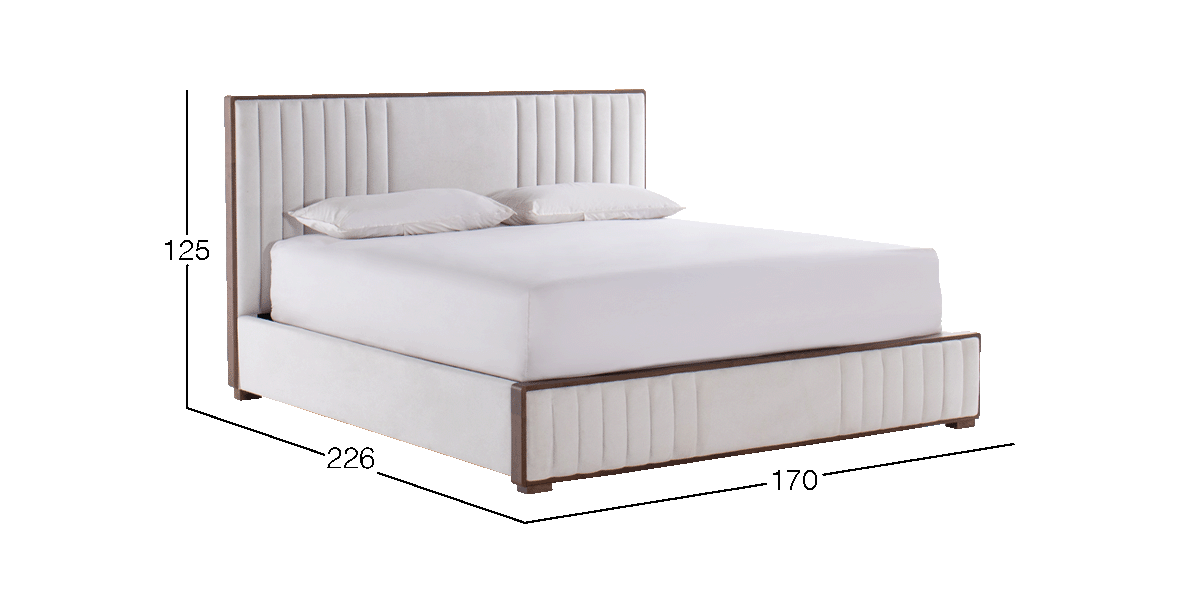 Cama Queen Size Kaleea Beige