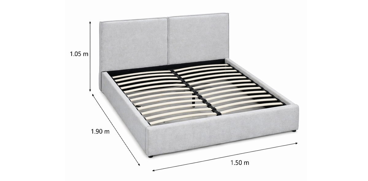 Cama Queen Size Firenze Gris