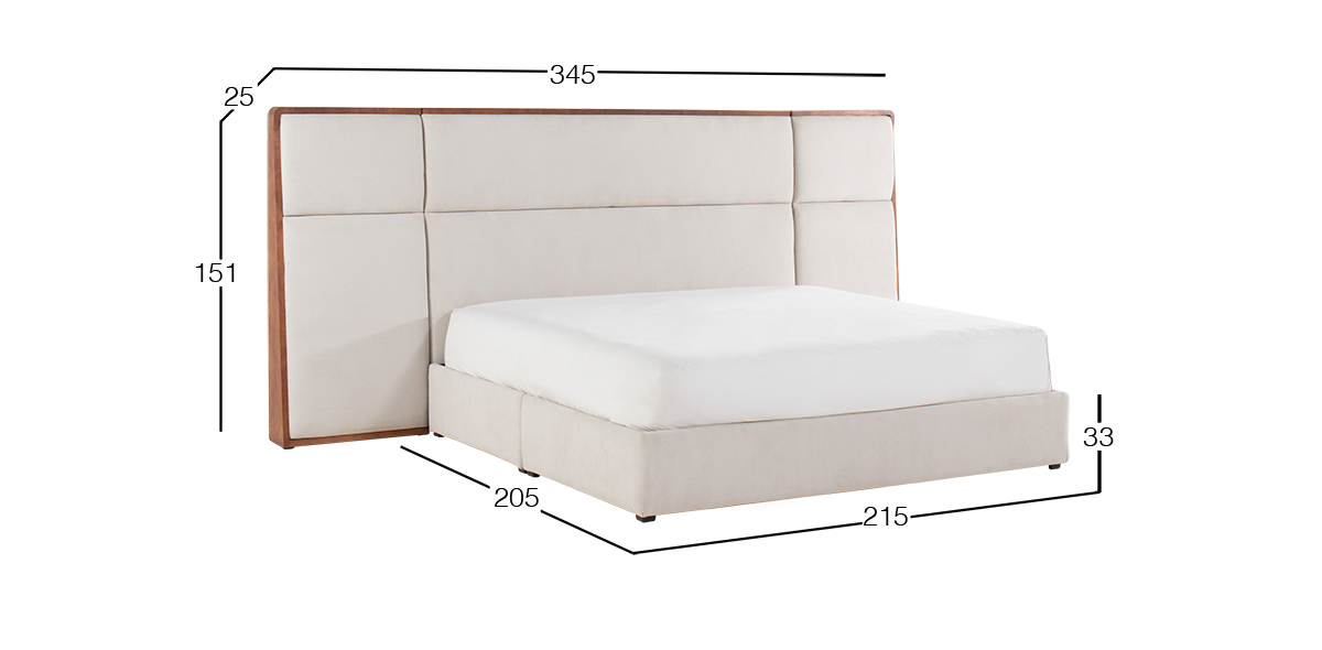 Cama King Size con Extensión Madeira
