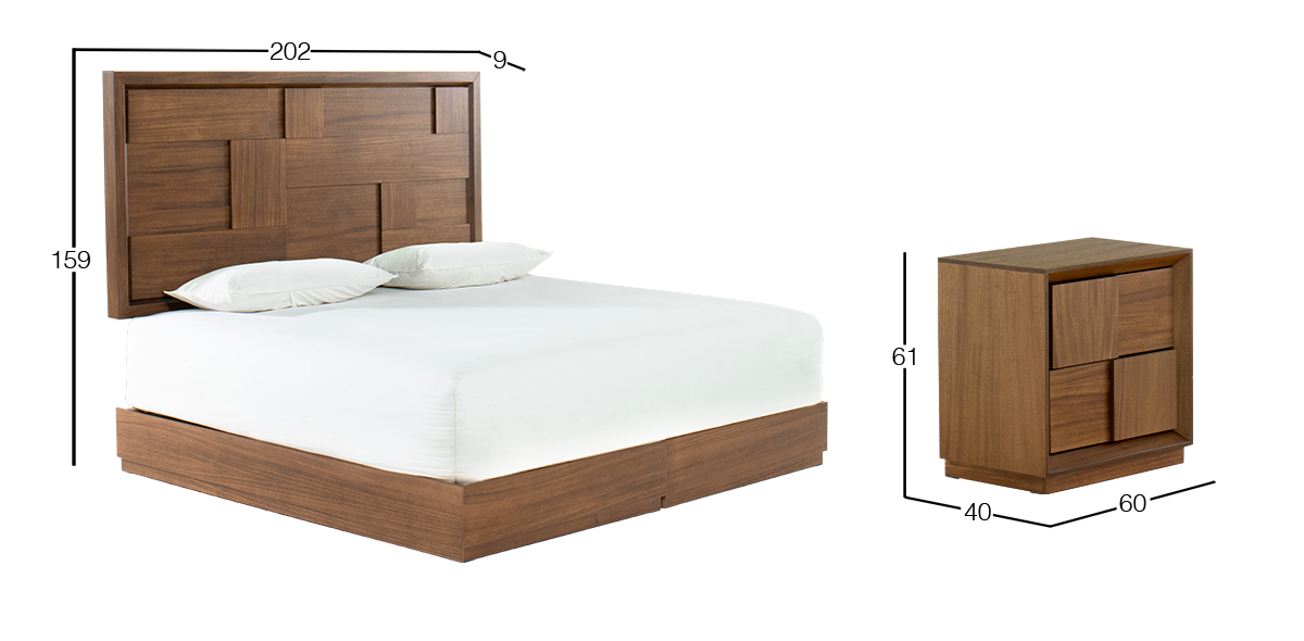 Recámara King Size Parota Sigma3 Piezas