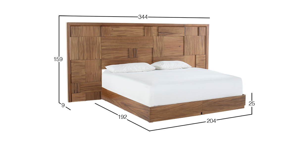 Cama King Size con Extensión Sigma Parota