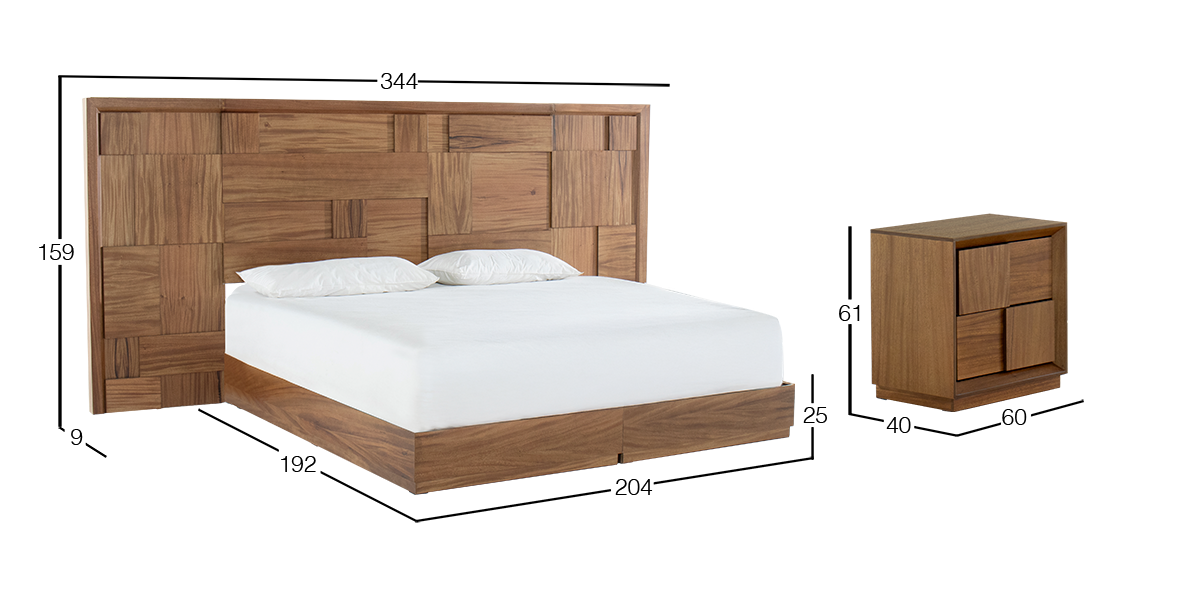 Recámara King Size con Extensión Sigma Parota