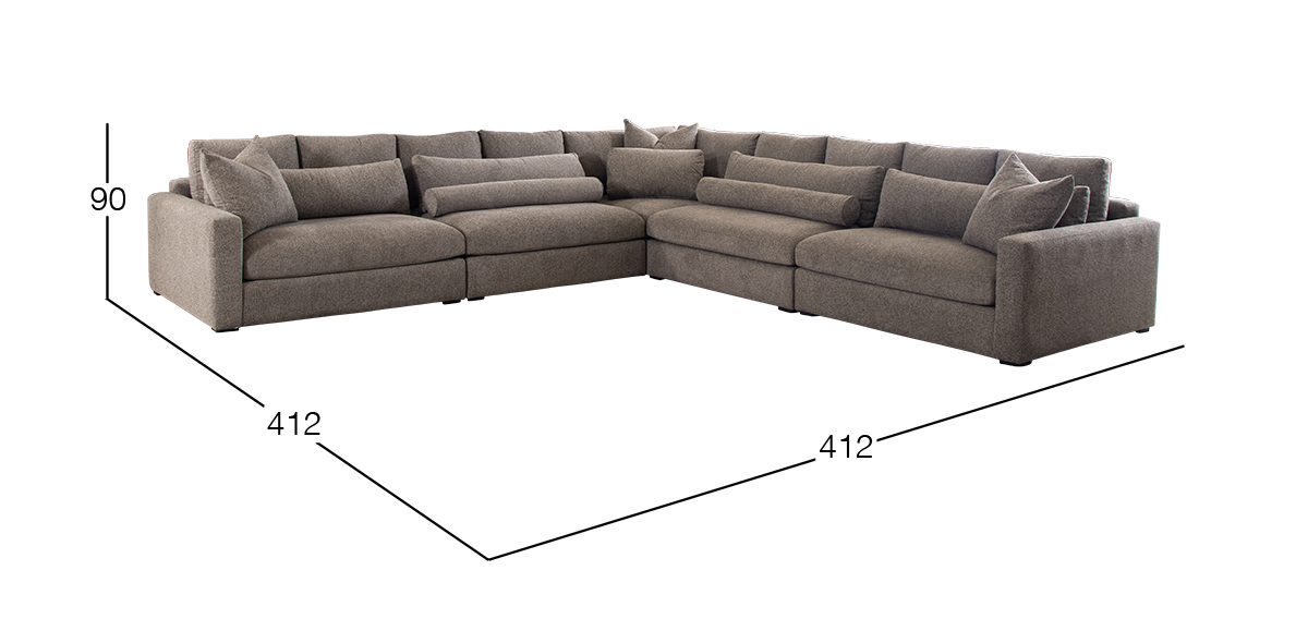 Sala Modular Alexander Café 5 Piezas