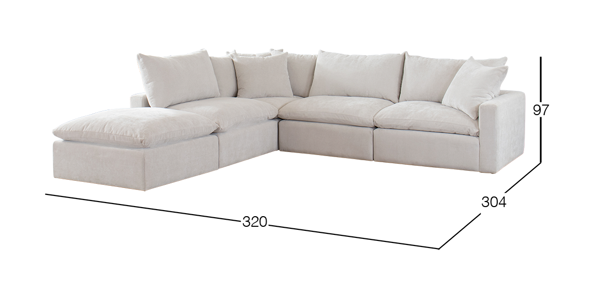 Sala Esquinera Avalanche Blanco 