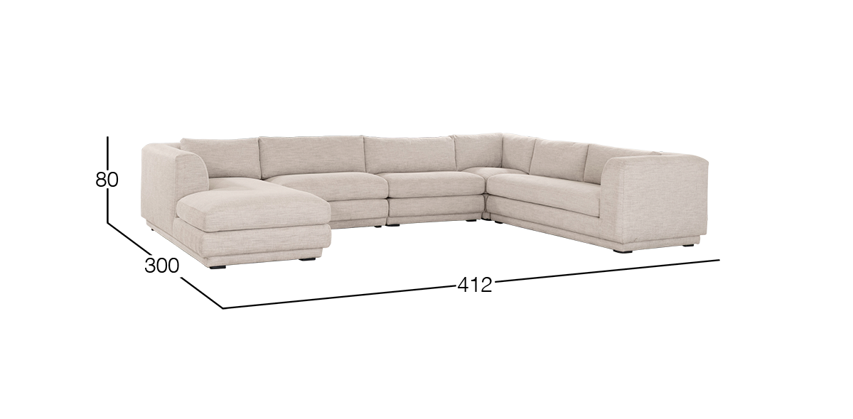 Sala Modular Izquierda Dali Beige