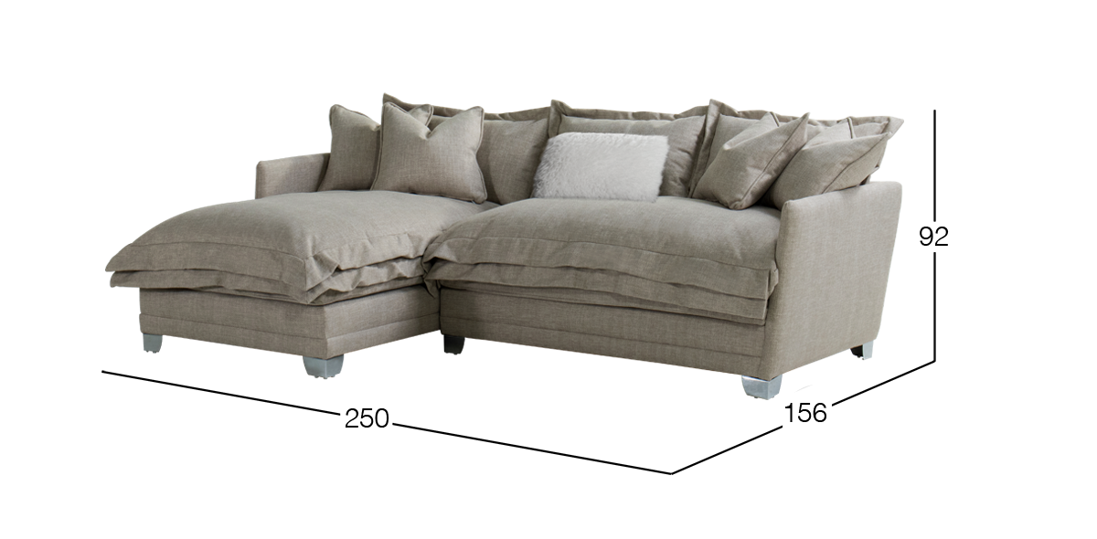 Sala en L Izquierda Daria Beige