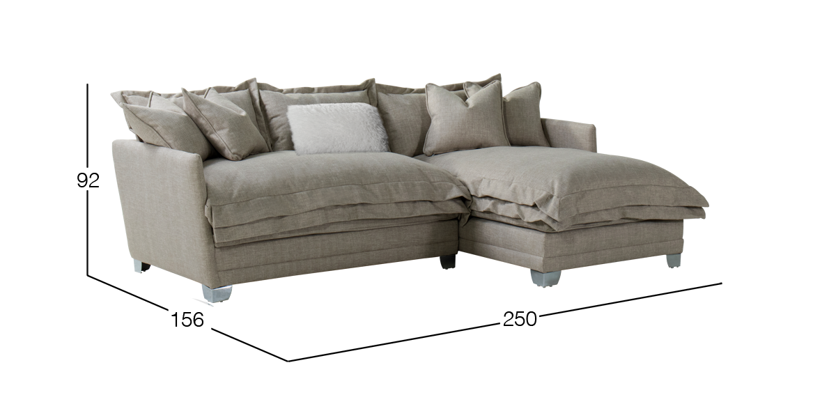 Sala en L Derecha Daria Beige