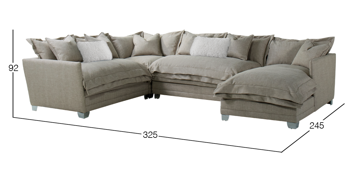 Sala Modular 4 Piezas Izquierda Daria Mod Beige