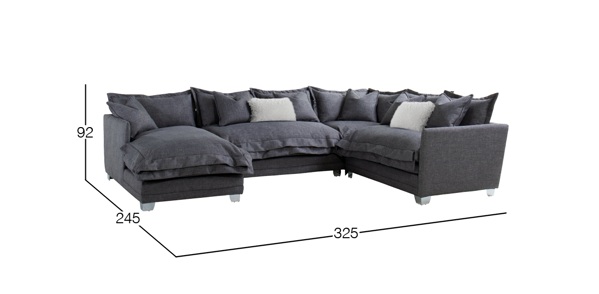 Sala Modular 4 Piezas Daria Mod Gris