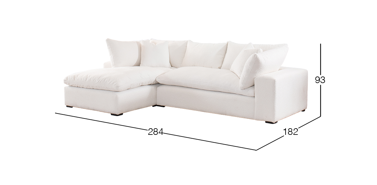 Sala en L Izquierda Elysee Blanco