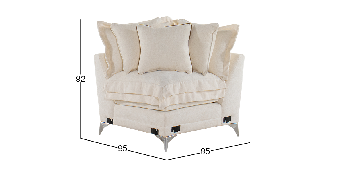 Sillón Esquinero Daria Beige