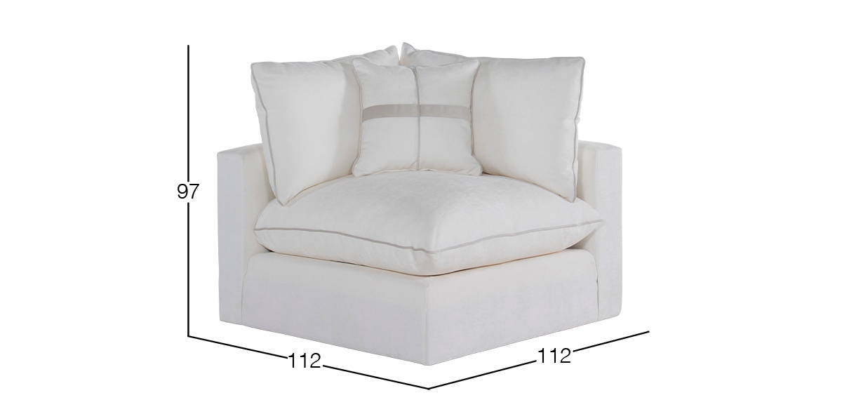 Sillón Esquinero Kitson Beige