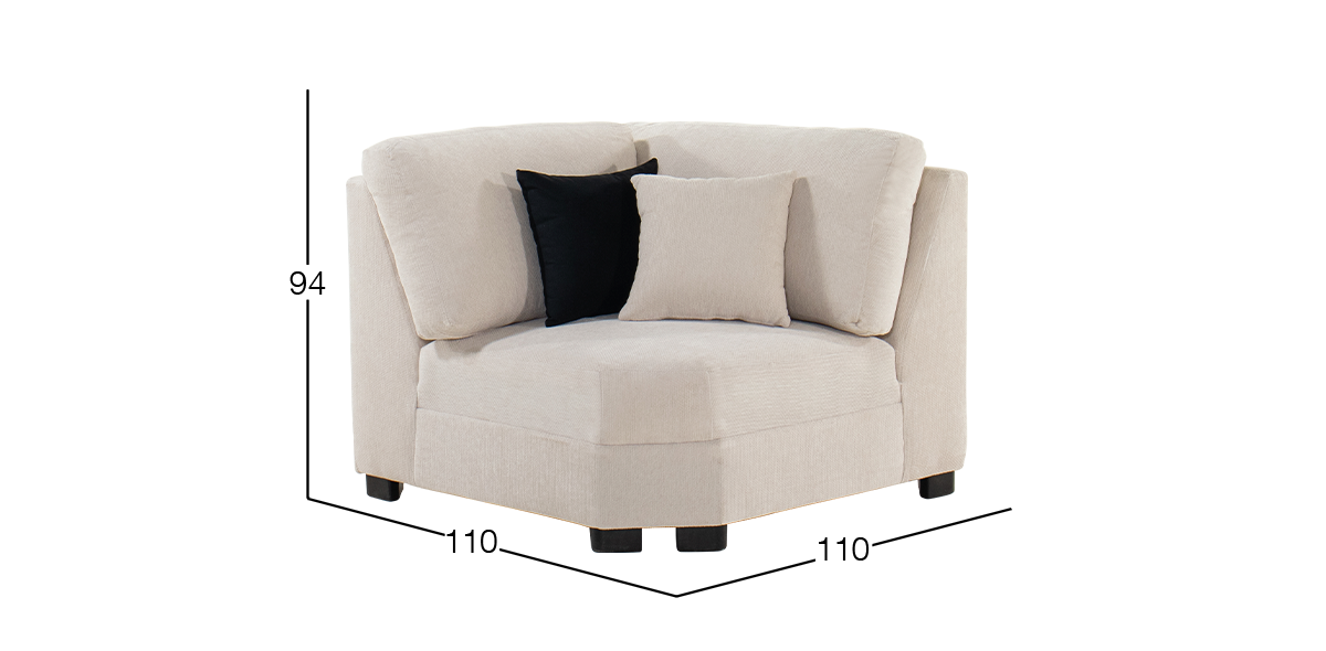 Sillón Esquinero Terra Beige