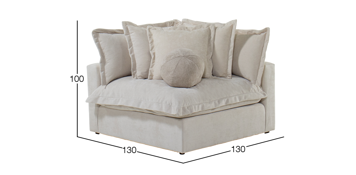 Sillón Esquinero Trivoli Beige
