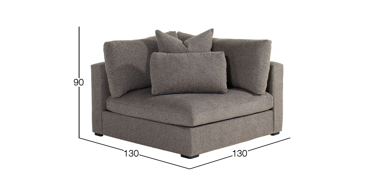 Sillón Esquinero Alexander Café