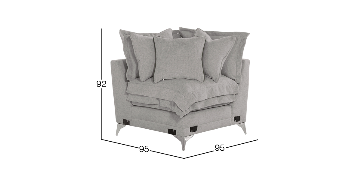 Sillón Esquinero Daria Café