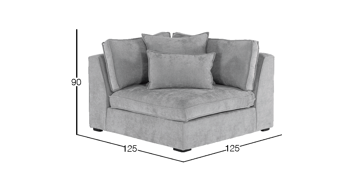 Sillón Esquinero Tramontana Café