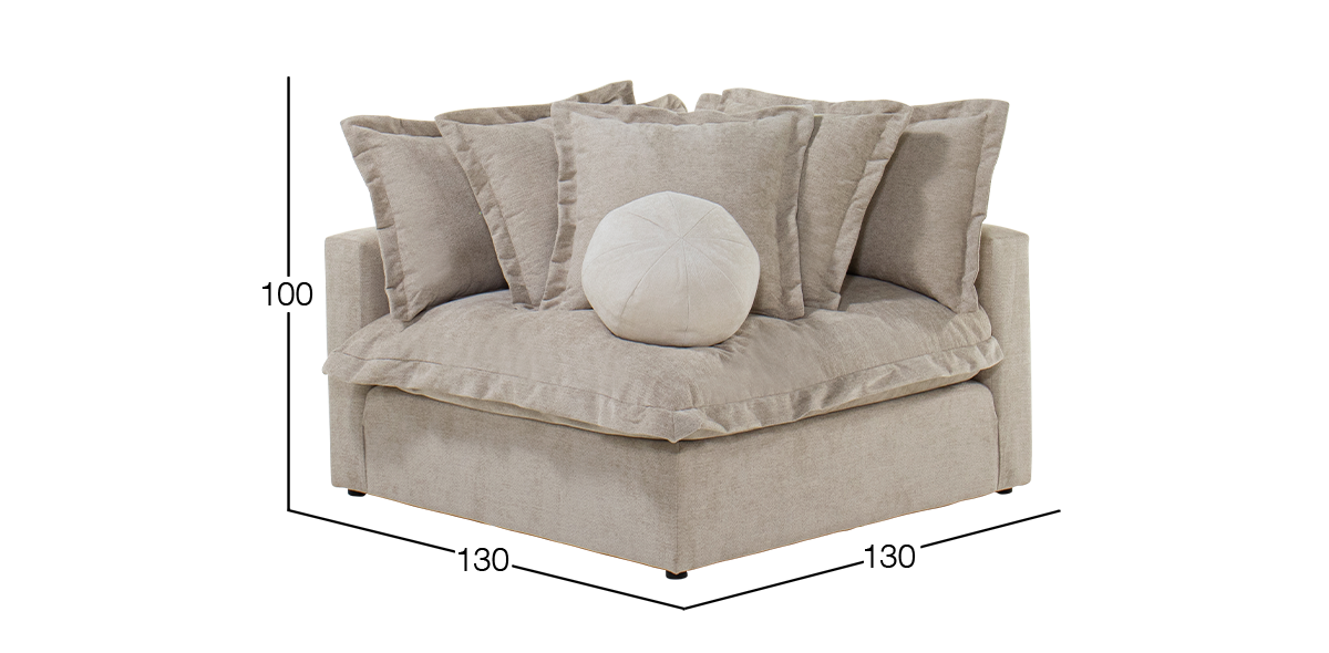 Sillón Esquinero Trivoli Café