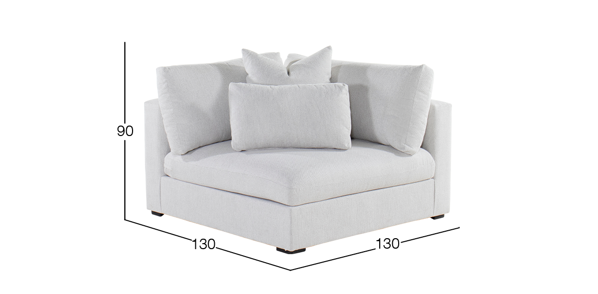 Sillón Esquinero Alexander Blanco